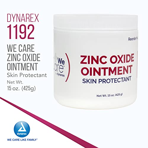 Zinc Oxide Ointment for Soothing & Preventing, White, 15 oz. Jar, Pack of 12 - for Dynarex 1192 Target Audience