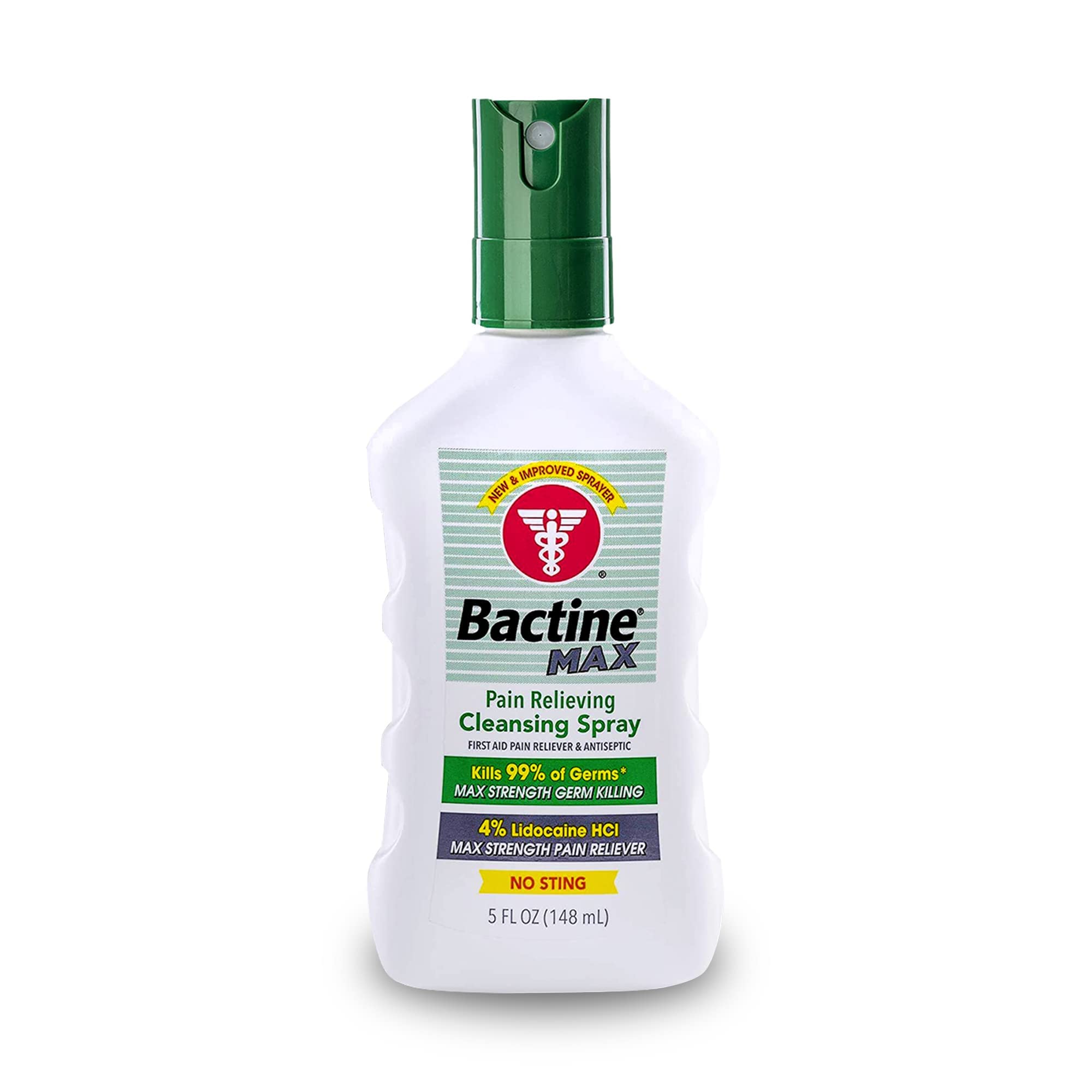 Maximum Strength First Aid Spray with Lidocaine - Pain and Itch Relief for Minor Injuries - 5oz